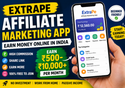 Earn passive income by Extrape Affiliate Marketing App